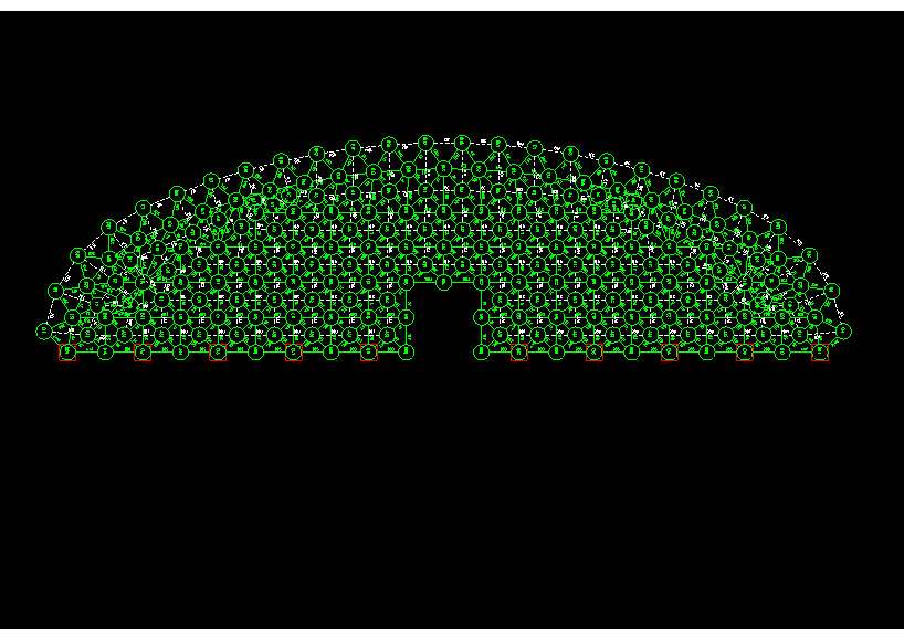 福泉锡林浩特91跨，1000米长干煤棚网架设计