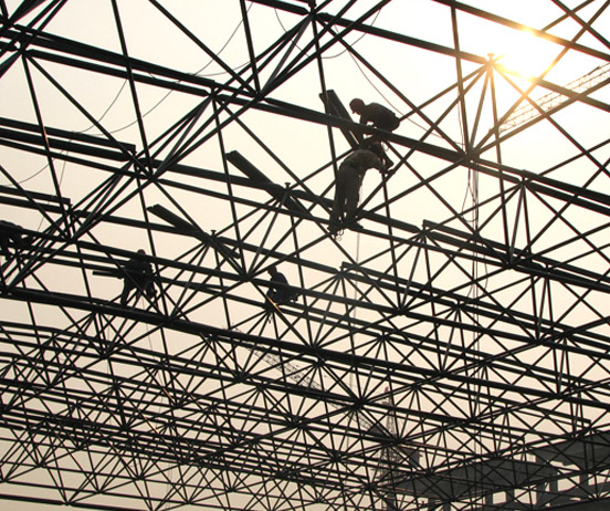 福泉厂房网架安装